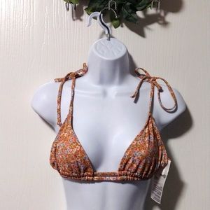 🆕 Billabong Floral shoulder tie bikini top